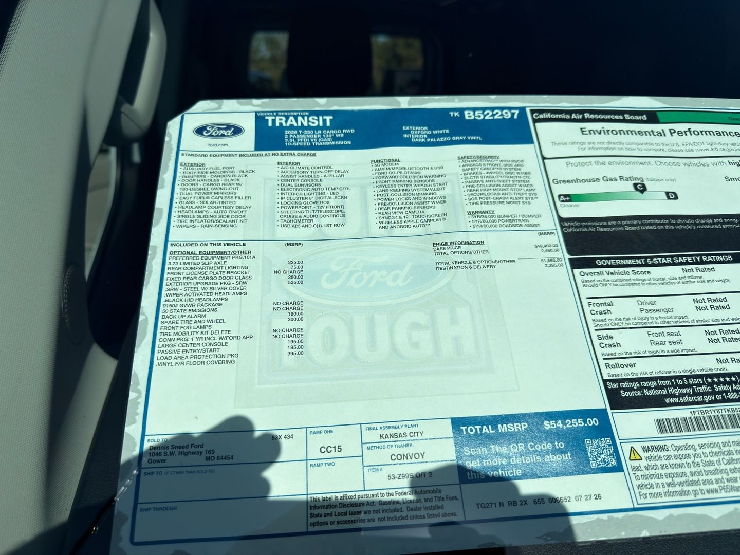 2026 Ford Transit Commercial Cargo Van