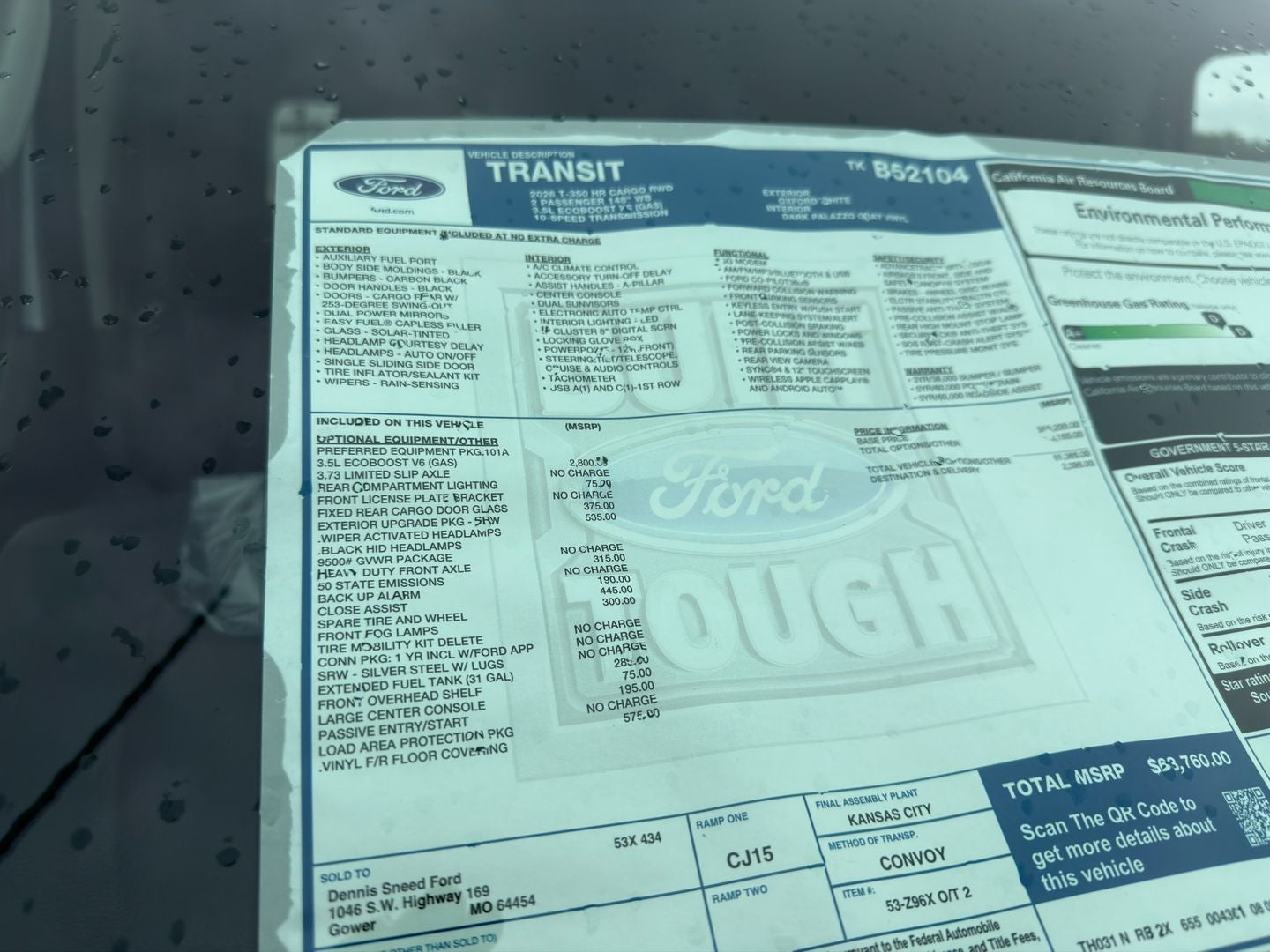 2026 Ford Transit Commercial Cargo Van