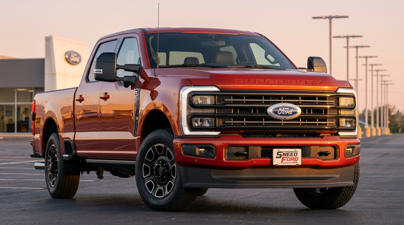 2026 Ford Super Duty F-350 at Dennis Sneed Ford in Gower, MO at sunrise